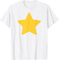 Classic Big Yellow Star Graphic on Front for Kids T-Shirt