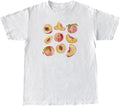 Vintage Peaches Printed Graphic Tees Summer Women Cute Short Sleeve Summer T-Shirt Fruit Shirt Aesthetic Tops