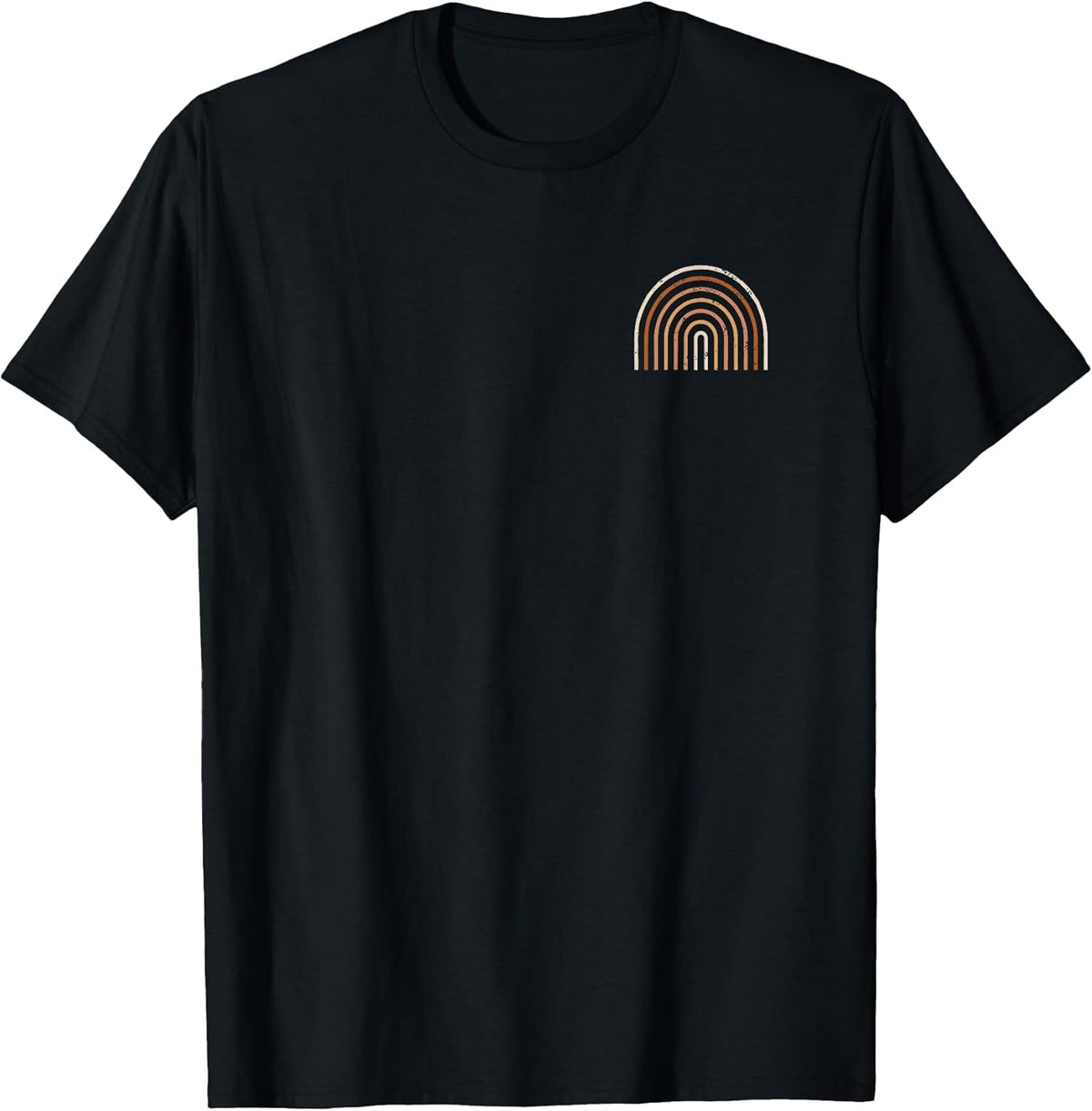 Boho Rainbow Art Abstract Colors Minimalist Graphic T-Shirt