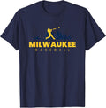Milwaukee Baseball Vintage Minimalist Retro Baseball Lover T-Shirt