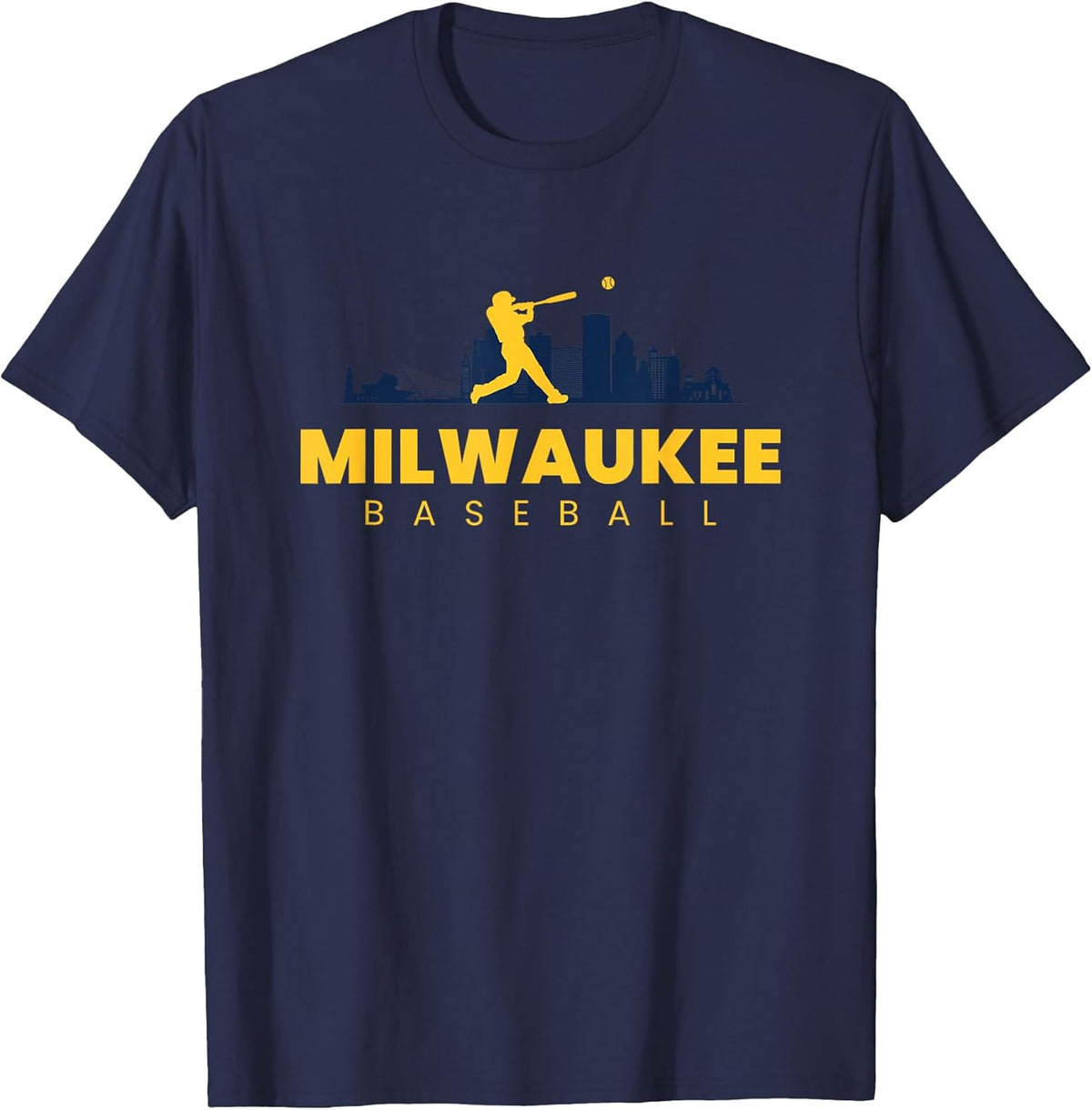 Milwaukee Baseball Vintage Minimalist Retro Baseball Lover T-Shirt