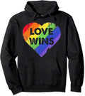 LGBT Love Wins Shirt Heart Gay Lesbian Rainbow Pride Month Pullover