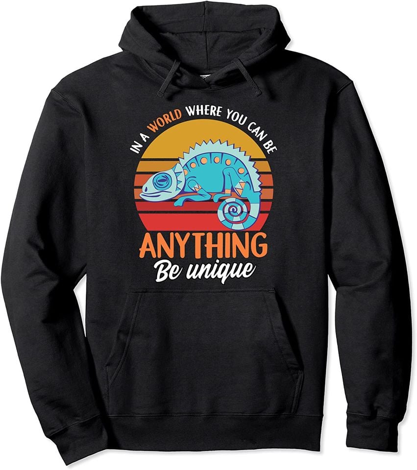Chameleon Drawing - Pet Chameleon Lover Reptile Gift Pullover