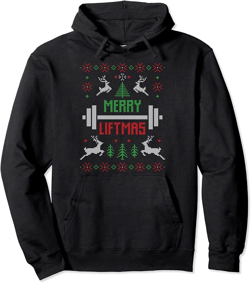 Merry Liftmas Ugly Christmas Pullover
