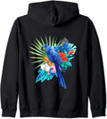 Watercolor Splash Floral parrot colorful flowers parrot