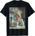 Funny Distressed Doll Face Meme Smoking Sarcastic Humor Gift T-Shirt