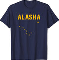 I Love Alaska Minimalist State Flag T-Shirt