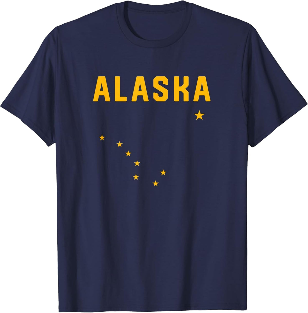 I Love Alaska Minimalist State Flag T-Shirt