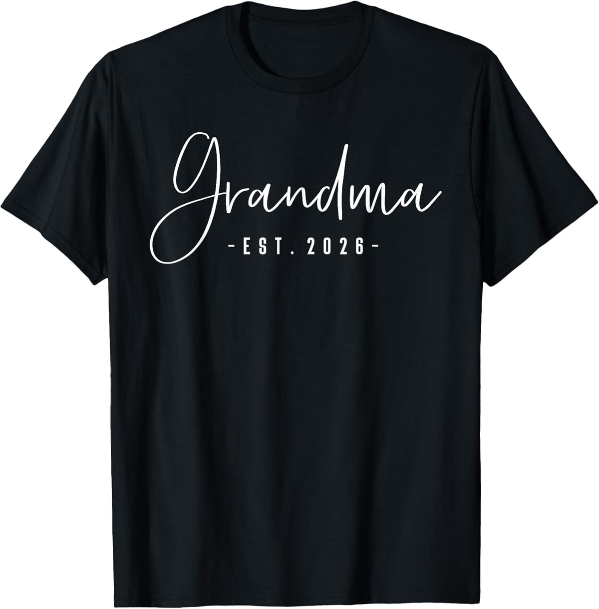 Grandma Est 2026 Minimalist Elegant Font T-Shirt