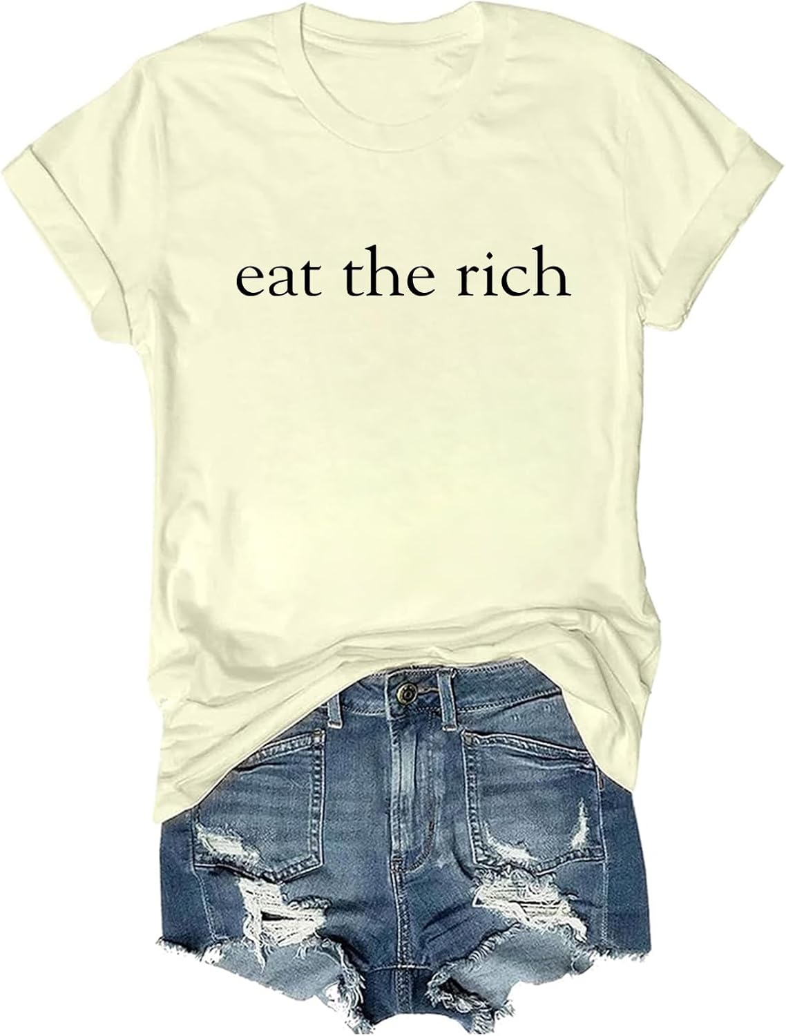 Eat the Rich Shirt Minimalist Social T-Shirt