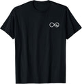 Small Infinity Mountain Minimalist Outdoors Icon Art Logo T-Shirt