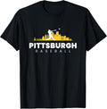 Pittsburgh Baseball Vintage Minimalist Retro Baseball Lover T-Shirt