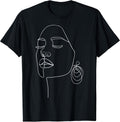 One Line Art Face Minimalist Artist Gifts DEILLUM