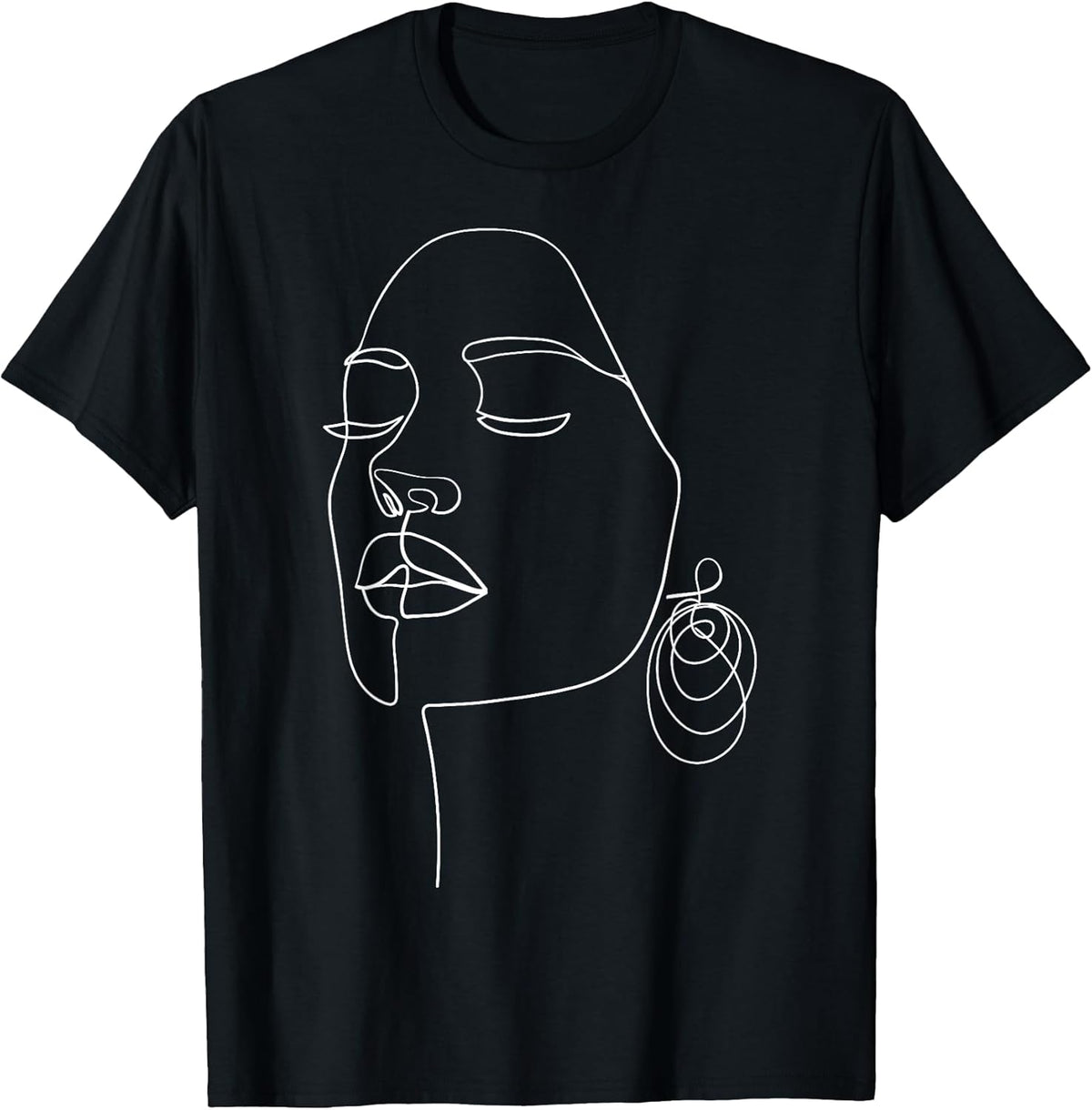 One Line Art Face Minimalist Artist Gifts DEILLUM