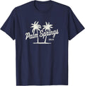Palm Springs California Vintage 70s Palm Trees Graphic T-Shirt