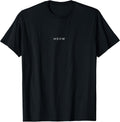 Meow Cat Lover Funny Cat Minimalist Subtle Cat T-Shirt