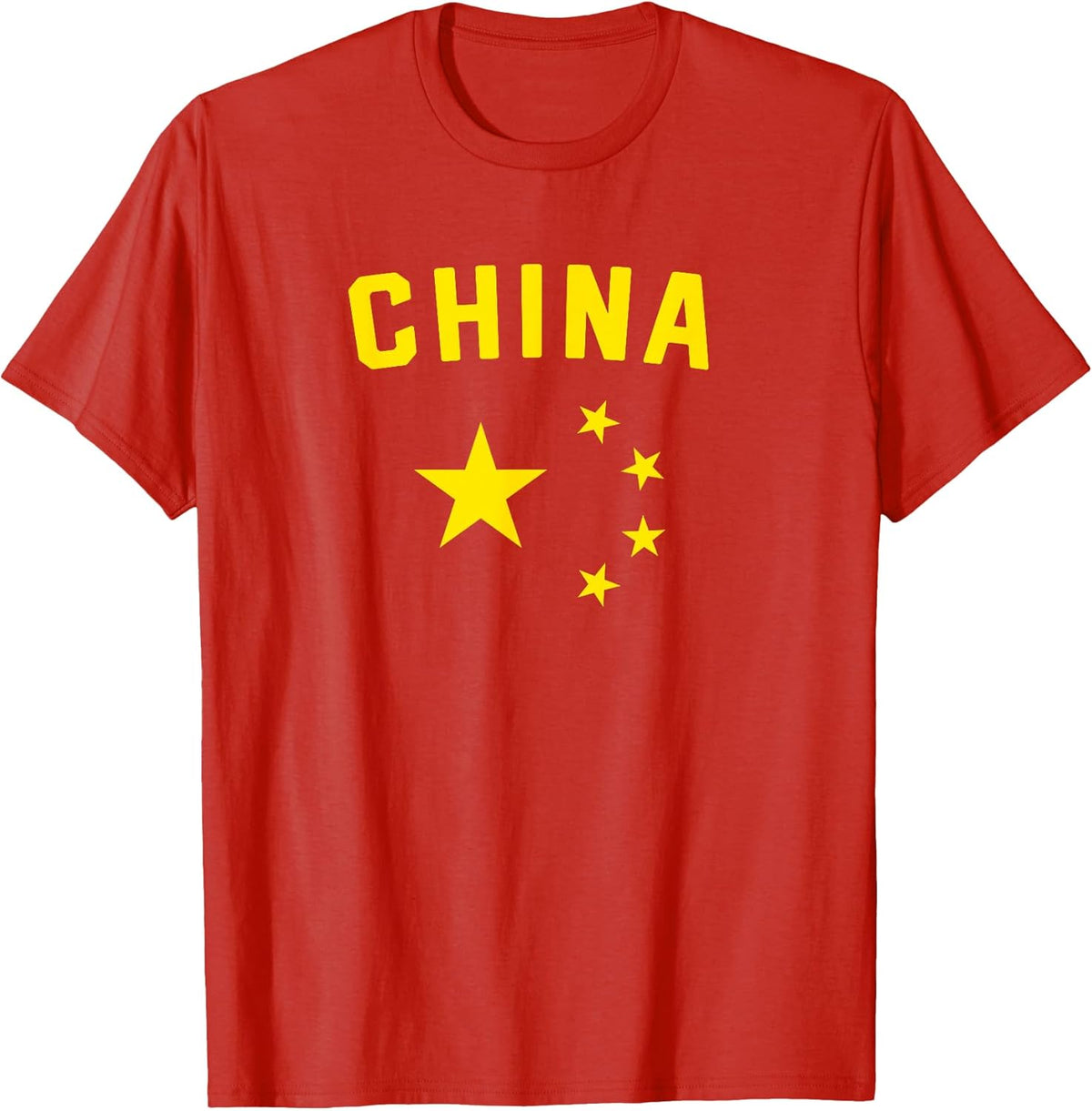I Love China Minimalist Chinese Flag T-Shirt