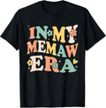 in My Memaw Era Funny Sarcastic Groovy Retro Mothers Day T-Shirt