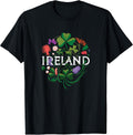 Flowers of Ireland - Vintage Style Minimalist Boho T-Shirt