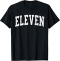 Eleven Minimalist 11th Birthday Design 11-Year-Old T-Shirt