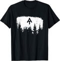 White Blaze Appalachian at Trail Minimalist Pine Tree Hike T-Shirt