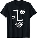 Minimalist Abstract Line Art Feminine Aesthetic Face T-Shirt
