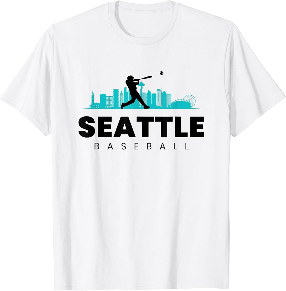Seattle Baseball Vintage Minimalist Retro Baseball Lover T-Shirt
