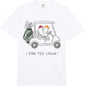 Par Tee Crew Funny Minimalist Birthday Party Golf Player Comfort Colors Adult Heavyweight T-Shirt