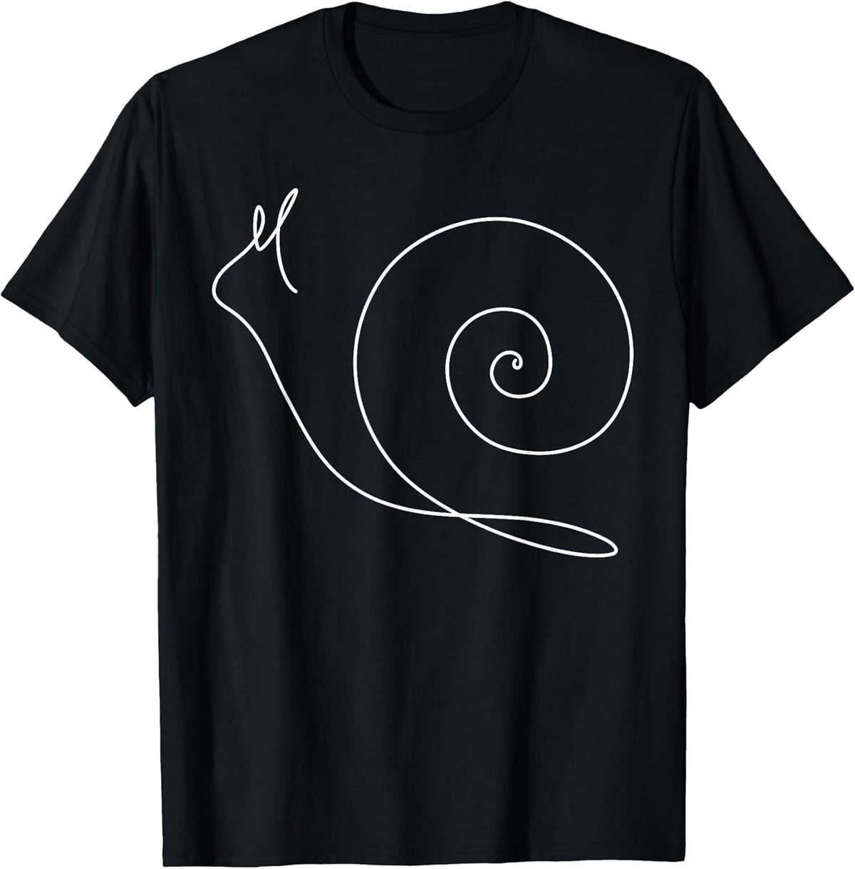 Minimalist Snail Tshirt - Minimalism - Outline Lineart Tee T-Shirt