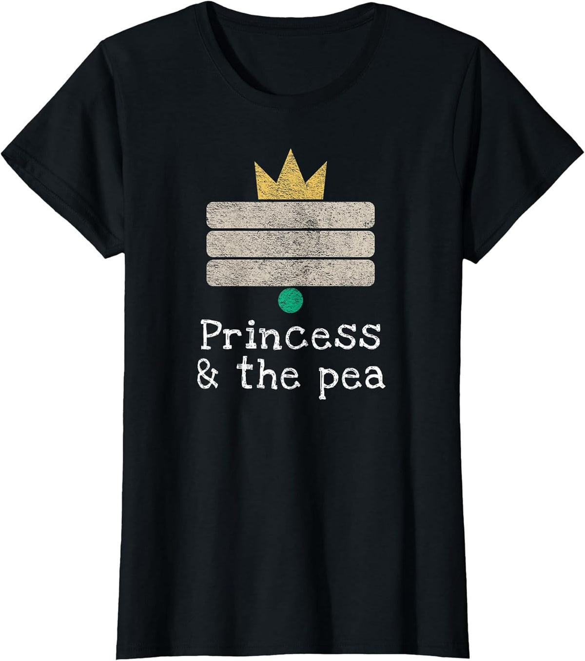"The Princess and the Pea" Fairy Tale, Andersen, Minimalism T-Shirt