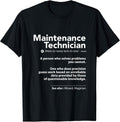 Job Definition Funny Sarcastic Maintenance Technician Wizard T-Shirt