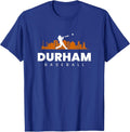 Durham Baseball Vintage Minimalist Retro Baseball Lover T-Shirt