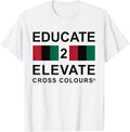 Educate 2 Elevate | Retro Graphic 1990's Urban Vintage T-Shirt