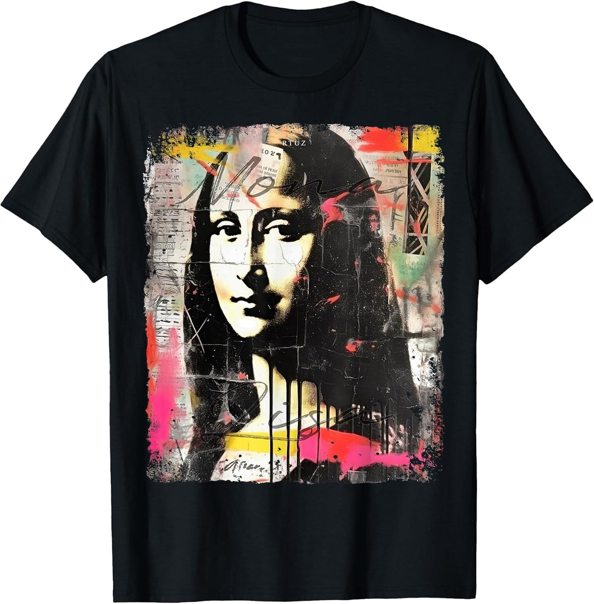 Mona Lisa Aesthetic Clothes Vintage Y2K Streetwear Women Men T-Shirt