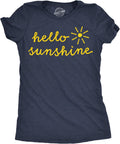 Womens Funny T Shirts Hello Sunshine Sarcastic Graphic Novelty Tee for Ladies
