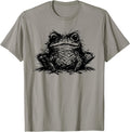 Minimal Line Art Minimalist Abstract Sketch Scribble Frog T-Shirt