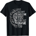 Motivational Training and Fitness Quotes Lion Mindset T-Shirt