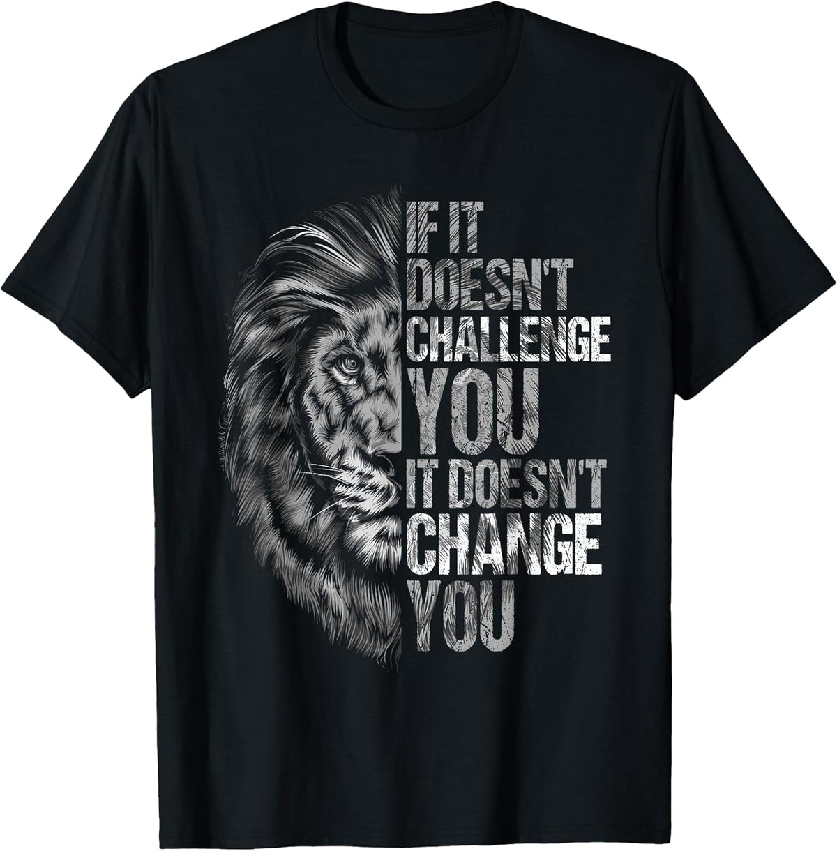 Motivational Training and Fitness Quotes Lion Mindset T-Shirt