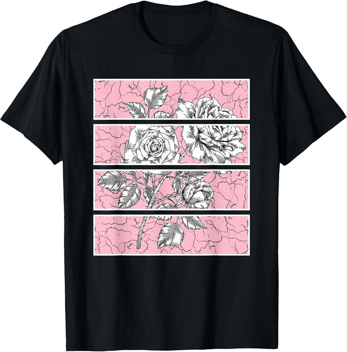 Goth Punk Fairycore Roses Pink Grunge Aesthetic Men Women T-Shirt