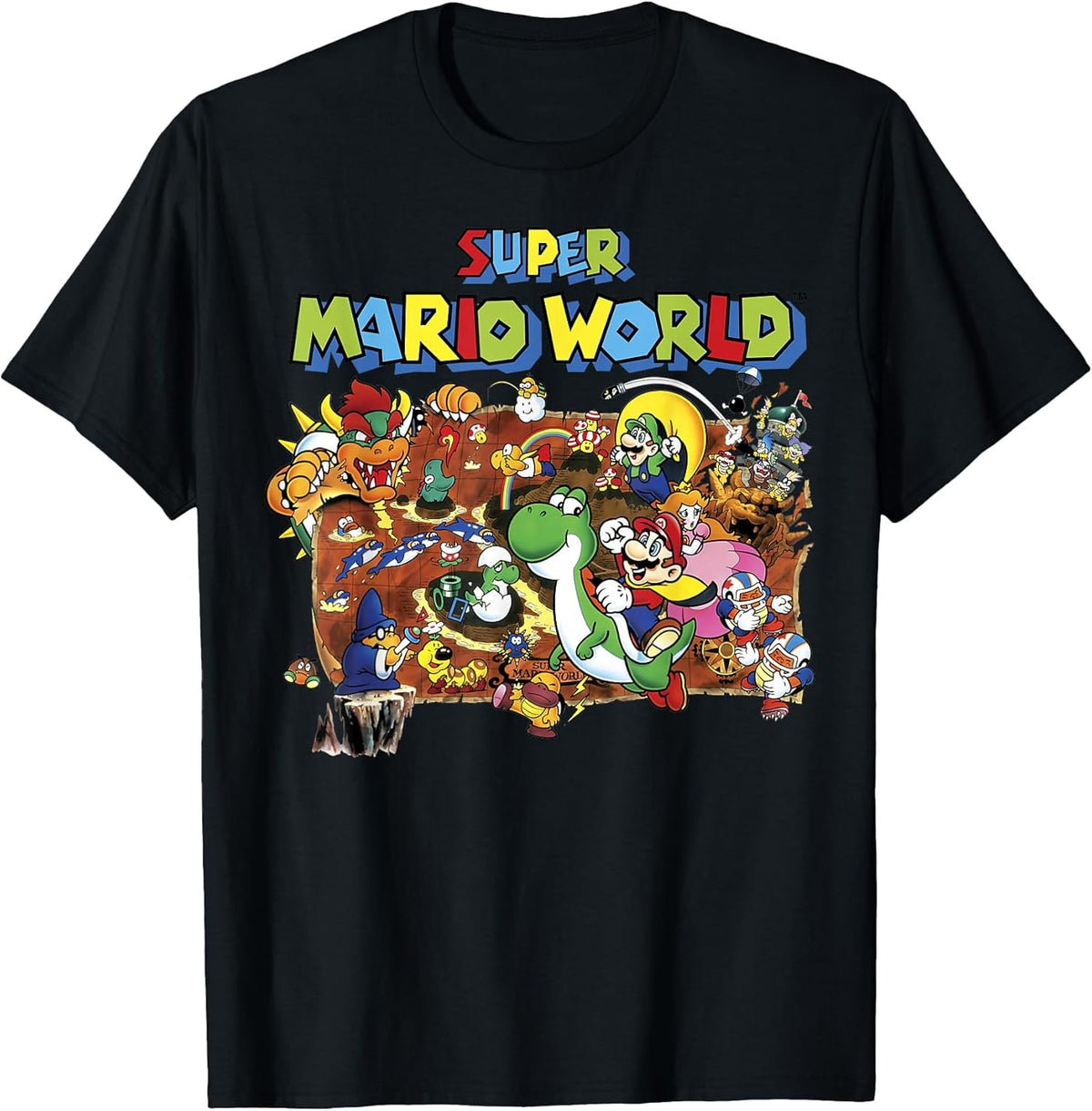World Retro Map Graphic T-Shirt T-Shirt
