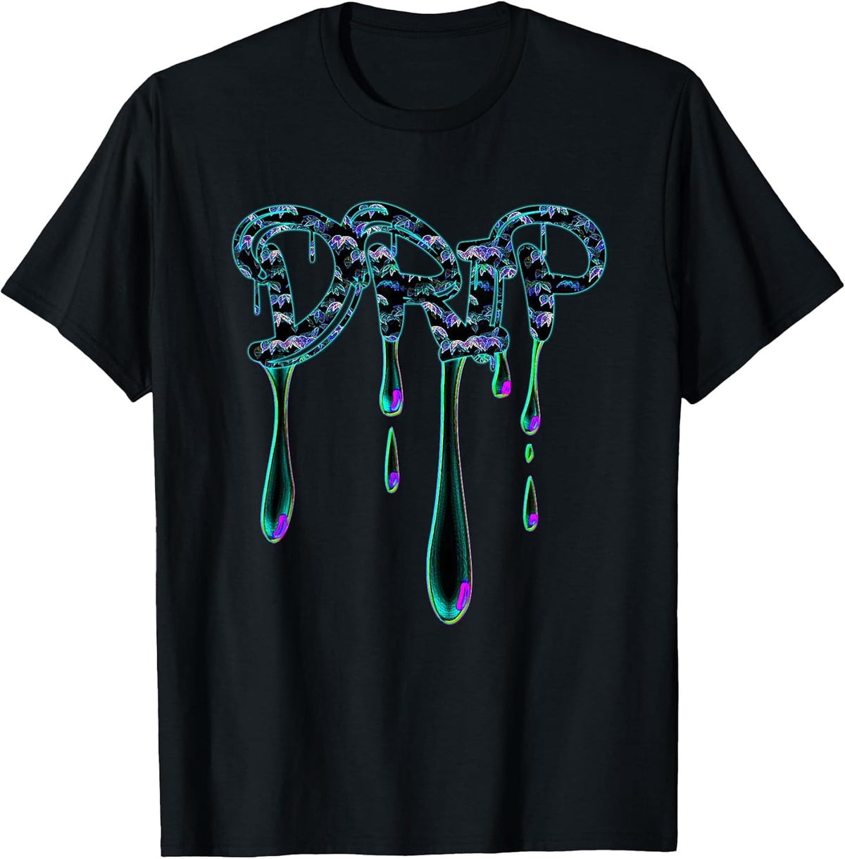 Drip Aesthetic Bold Dripping Lettering Street Art T-Shirt