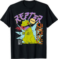 Fire Breathing Reptar Rawr Retro Graphic T-Shirt T-Shirt
