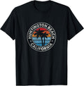 Huntington Beach California CA Vintage Graphic Retro 70s T-Shirt