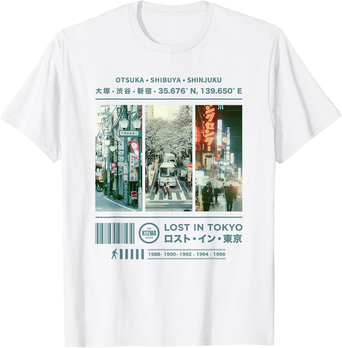 Japanese Retro Vintage 90s 80s Streetwear Art Tokyo Graphic T-Shirt