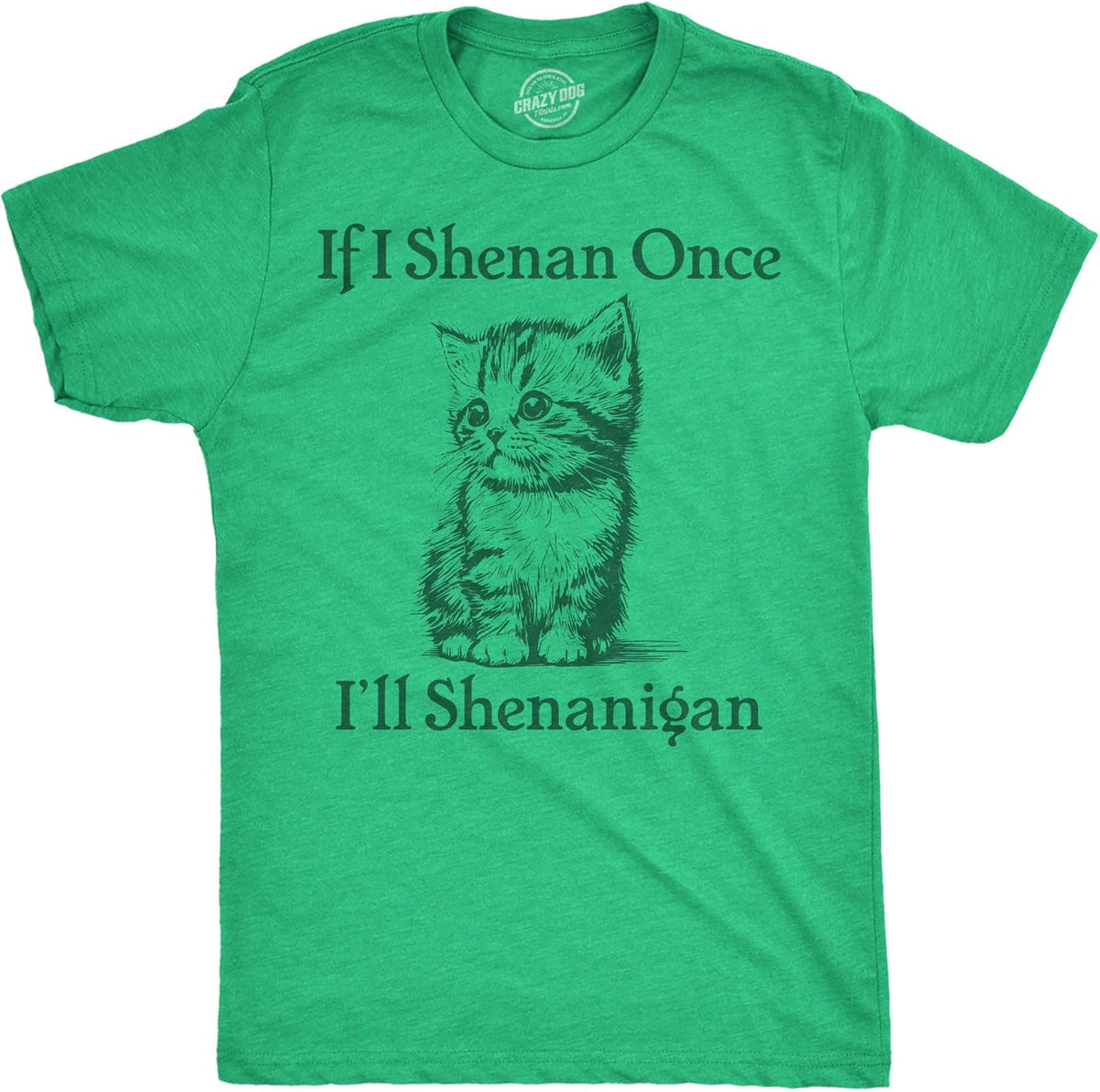 Mens Funny T Shirts If I Shenan Once Ill Shenangian Sarcastic St Patricks Day Tee for Men
