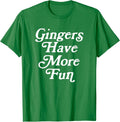 Gingers Have More Fun Minimalist Retro St Patrick's Day 80s T-Shirt