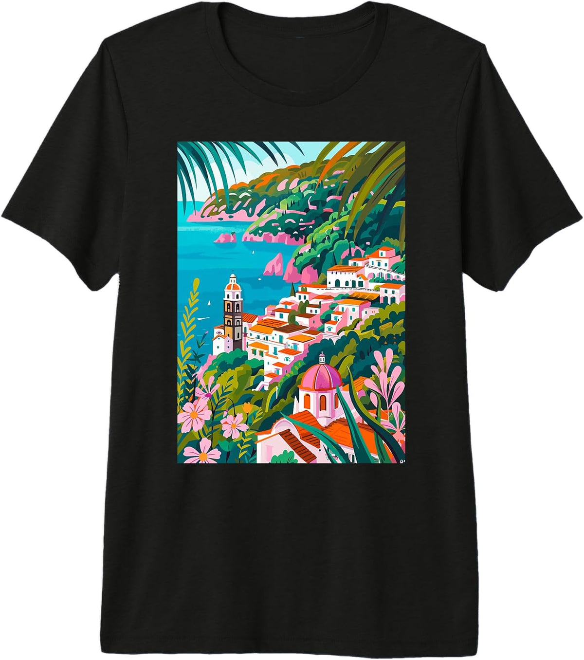 Italy Amalfi Coast Minimalist Premium Tri-blend T-Shirt