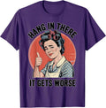 Retro Sarcastic Humor Dread Cartoon Dark Funny T-Shirt