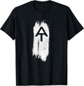 White Blaze Appalachian Trail at Minimalist Hiking Retro T-Shirt