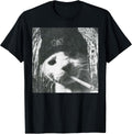 Smoking Cat Beanie Meme Grunge Aesthetic Funny T-Shirt